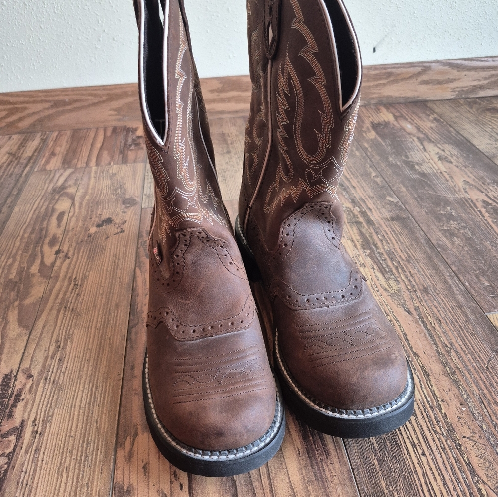 Justin Gypsy Womens Cowboy Boots Size 10 B - Picture 4 of 14